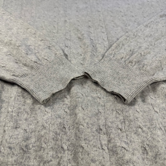 I LEVRIERI Men’s Medium Gray Cashmere Silk Crewneck Sweater Italy - Picture 5 of 11